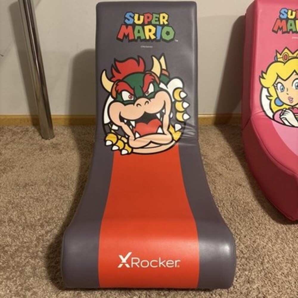 Super Mario Bowser X Rocker Gaming Chair Foldable Floor Rocker Rare Nintendo